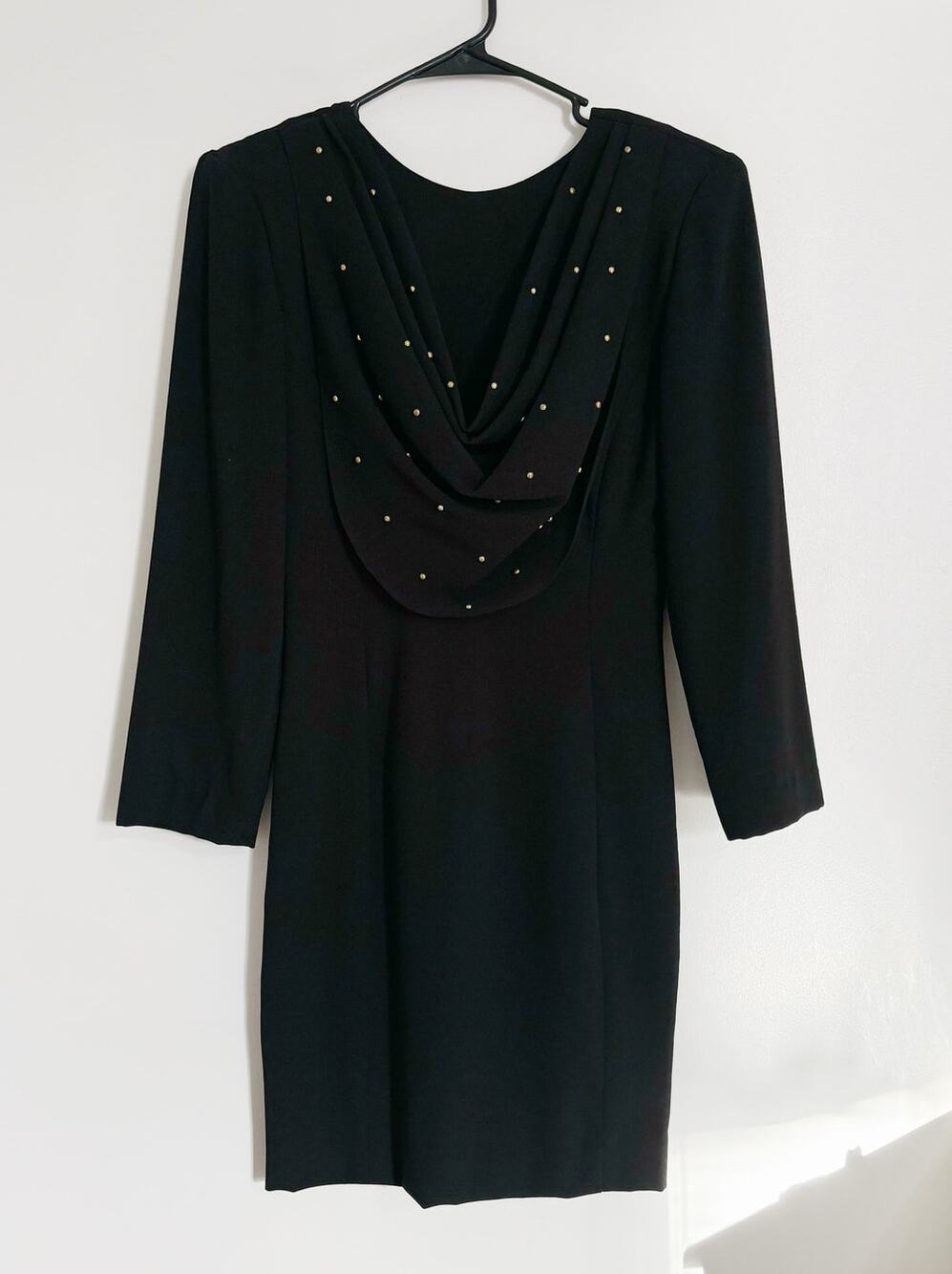 Black Vintage Liz Claiborne Petite Dresses Beaded Collar 6